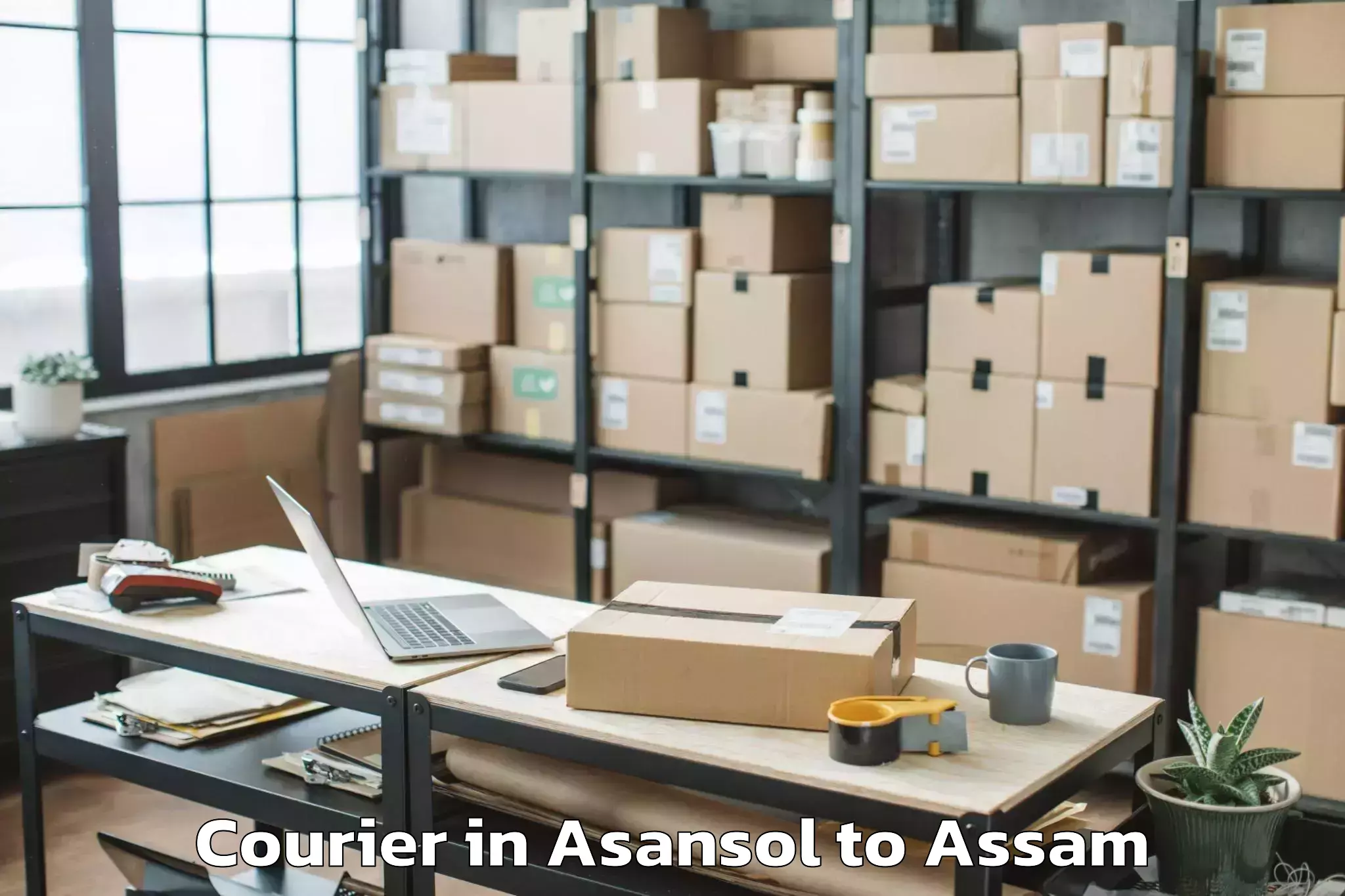 Quality Asansol to Jorhat West Courier